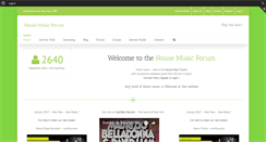 Desktop Screenshot of housemusicforum.com