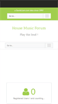 Mobile Screenshot of housemusicforum.com