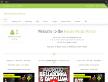 Tablet Screenshot of housemusicforum.com